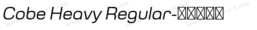 Cobe Heavy Regular字体转换